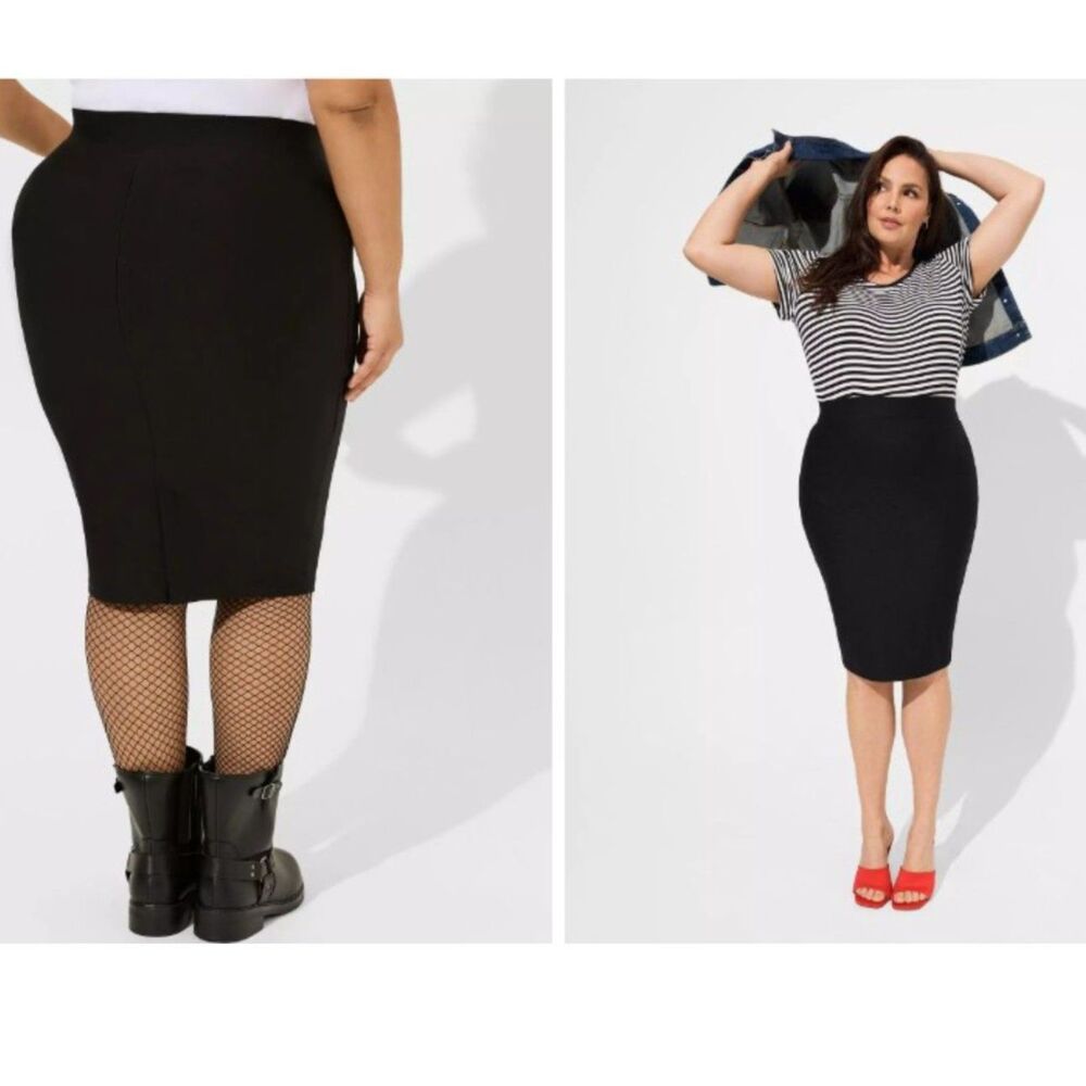 Torrid | NWT Women's Size 4X (26) | Black Stretch Pencil Skirt | Workwear